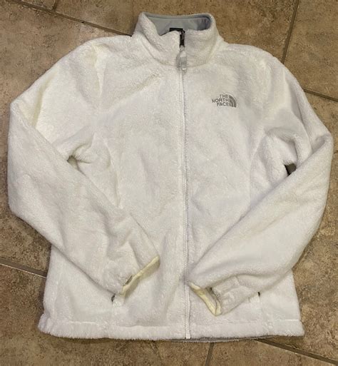The North Face White Fleece Jacket Womens Size S Small Etsy