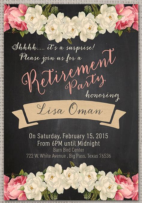 Download retirement thank you letter template word format. Surprise Retirement Party Invitation Samples - Invitation ...