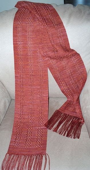 Copper Huck Lace Tencel Scarf Loom Weaving Weaving Scarfs Tapestry