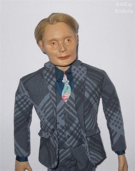 Hannibal Lecter Inspired Art Doll Mads Mikkelsen Horror Ooak Made To