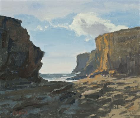 Sea Cliffs By Michelle Jung 10x12 Oil 1250 Fine Art Painting