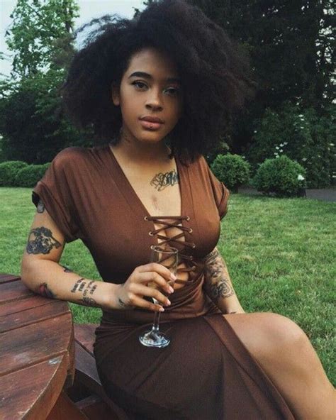 Pin By Kamali Davis On Queens Black Girls With Tattoos Afro Tattoo