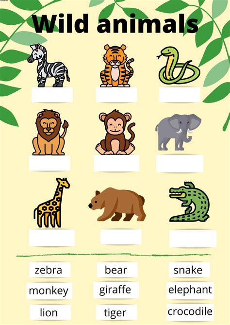 Grade 1 Animals Worksheets K5 Learning Worksheets Library