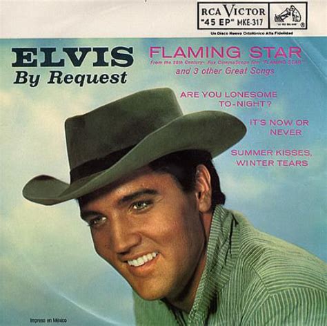 Elvis Presley Flaming Star Ep Mexican 7 Vinyl Single 7 Inch Record