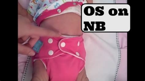 One Size Cloth Diapers On A Newborn Youtube