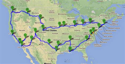 Traveling Maps Of Usa Best Tourist Attractions