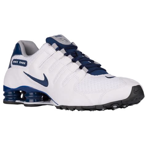 Nike Shox Nz Mens Running Shoes Whitecoastal Bluewolf Grey