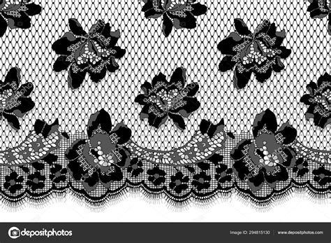 Vector Black Seamless Lace Pattern — Stock Vector © Maryswell 294815130