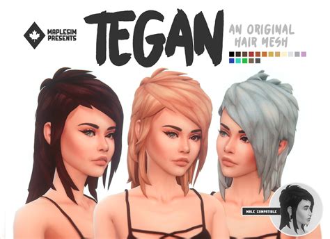 Sims 4 Emo Hair Cc Mod The Sims Multicoloured Sceneemo Hair