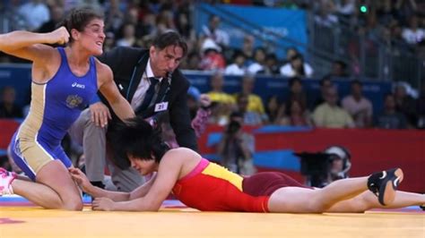 Olympics Wrestling Natalia Vorobieva Battles To 72kg Gold Youtube