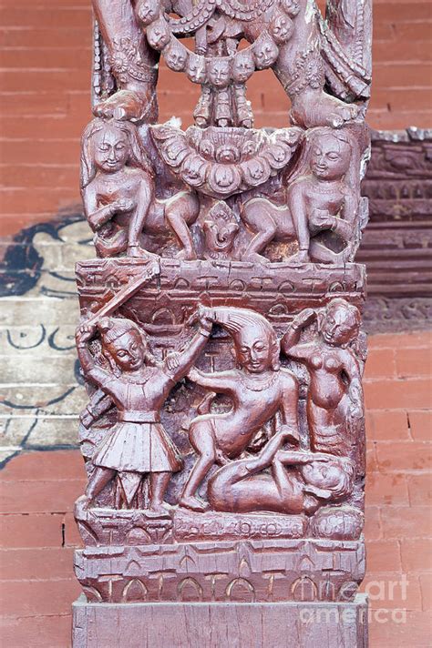 Erotic Wood Carvings At Bachhareshwari Temple Photograph By Roberto