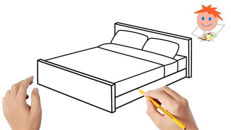 How To Draw A Bed Easy Step By Step Drawing For Kids ️ Easy