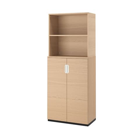 Galant Combinaison Rangement Portes Plaqué Chêne Blanchi 80x200 Cm Ikea