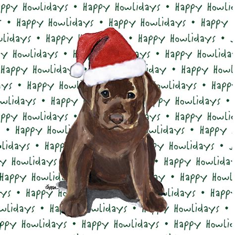 Chocolate Lab Coasters Christmas Themed Puppy
