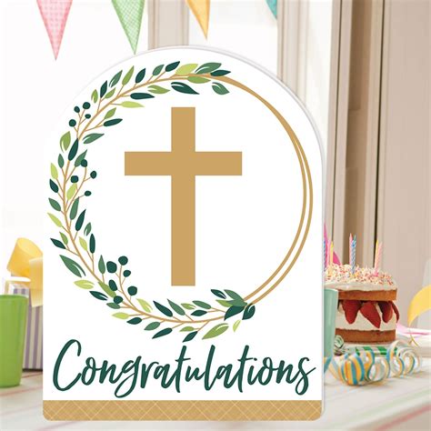 Elegant Cross Religious Congratulations Giant Greeting Card Etsy