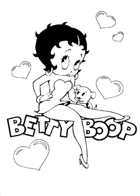 Printable Betty Boop Coloring Page Download Print Or Color Online For Free