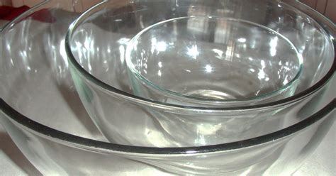 Glass Bowls: Extra large glass mixing bowls