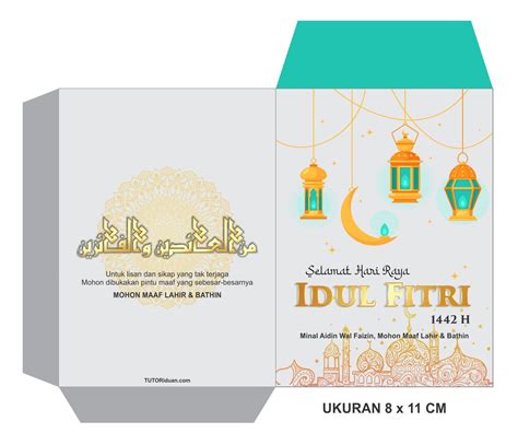Free 12 Desain Amplop Angpao Lebaran Format CorelDraw dan Photoshop