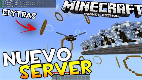 Nuevo Server De Elytras Y Bedwars Para Minecraft Pe 10 Epico Sin Lag