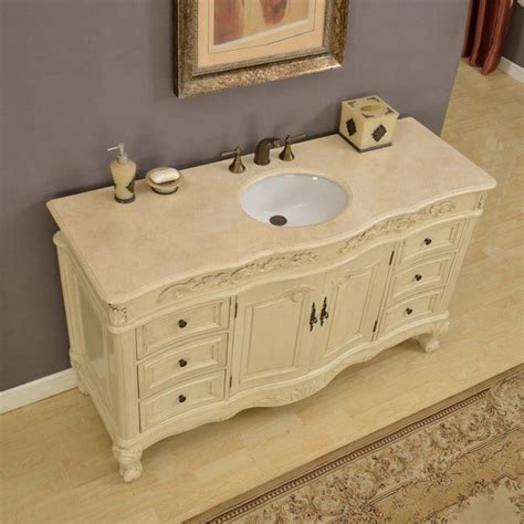 You can get a bathroom vanity with a sink or order a sink separately. Silkroad Exclusive 60 Inch Cream Marfil Marble Stone Top ...
