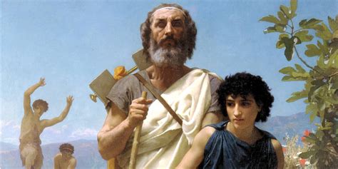 Homero Autor Épico De Poemas Griegos Como La Ilíada Y La Odisea
