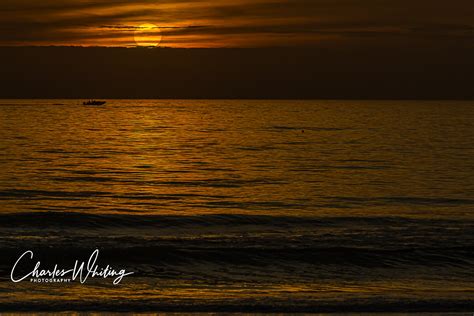 Sunset Silhouette Siesta Key Beach Sarasota Florida Charles