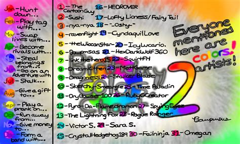 Colors Live Colors Birthday Chart 2 By Bowpmsas
