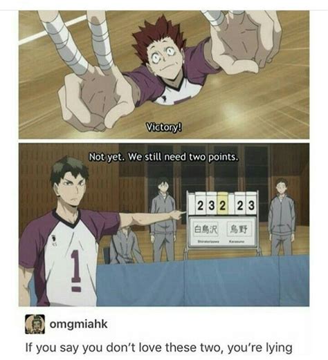 Haikyuu Shiratorizawa Ushijima And Tendou Haikyuu Funny Haikyuu