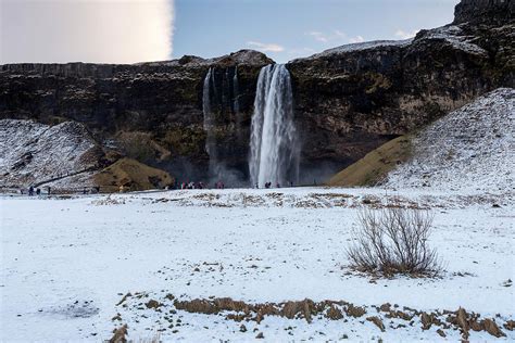 Seljalandsfoss Waterfalls View In Winter Iceland Photograph By Pradeep