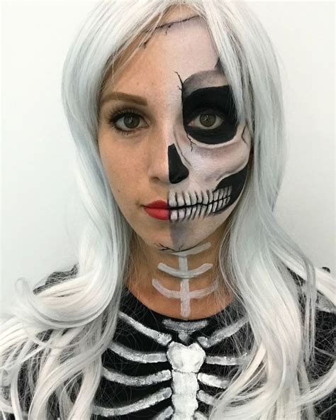 1001 + idées pour votre maquillage de halloween squelette | Maquillage