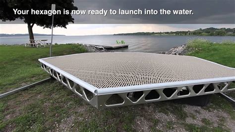 Canadadocks Hexagon Floating Dock Kit Youtube