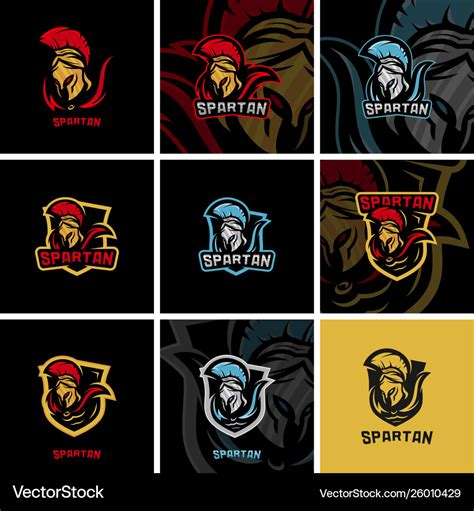 Spartan Logo Template Modern Logo Esport Team Vector Image