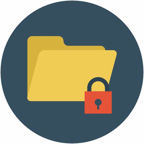 Folder Folder And Padlock Safe Documents Safe Files Secure Data
