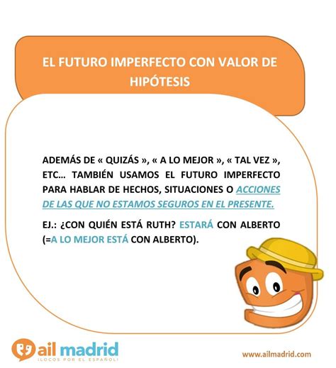 Futuro Imperfecto Con Valor De HipÓtesis Learning Spanish Grammar