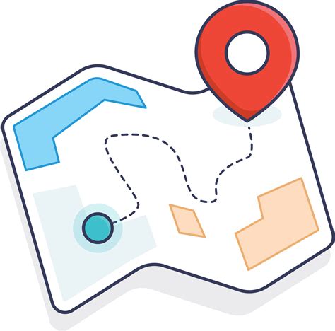 Map Pin Location Icon Vector In Clipart Style 10703138 Vector Art