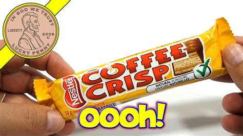 Coffee crisp is a chocolate bar made by nestle canada in canada. Coffee Crisp Wafer Candy Bar, Nestle Canada Review - YouTube
