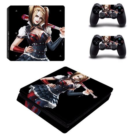 Suicide Squad Harley Quinn And Joker Ps4 Slim Skin Sticker And