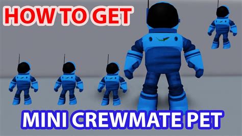 New Code For The Mini Crewmate Pet In Amongst Us Roblox Free Avatar
