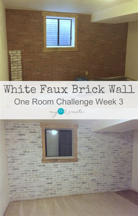 Create An Amazing White Faux Brick Wall For Your Home With This Diy