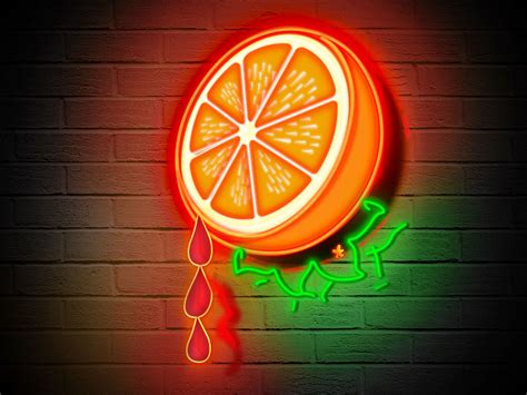 Neon Orange By Abs Jony Black Phone Wallpaper Orange Wallpaper Neon