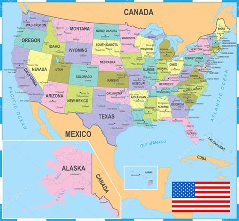 mapa de estados unidos con dibujos mapa de estados unidos mapa politico estados unidos