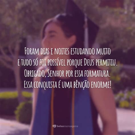 Agradecimentos Formatura A Deus