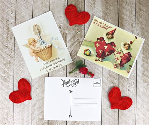 Valentines Day Postcards Free Printables Morenas Corner