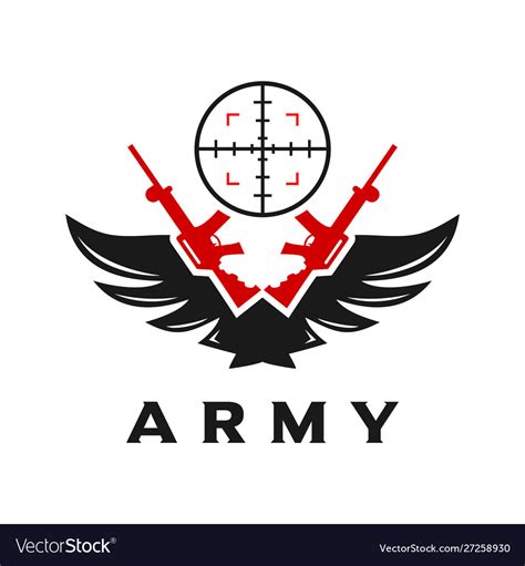 Sniper Logo Royalty Free Vector Image Vectorstock