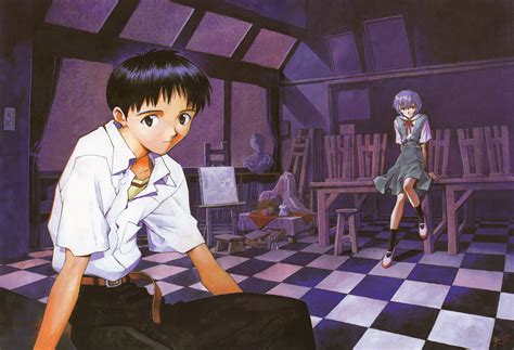 Download Rei Ayanami Shinji Ikari Anime Neon Genesis Evangelion 4k