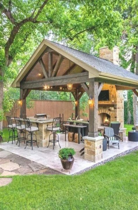 Backyard pavilion illustrations & vectors. 32 Best Backyard Pavilion Ideas Covered Outdoor Structure ...