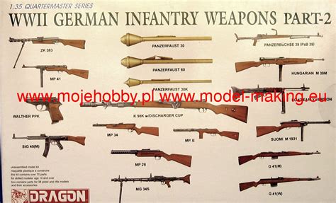 Wwii German Infantry Weapons Set Part 2 Dragon 3816