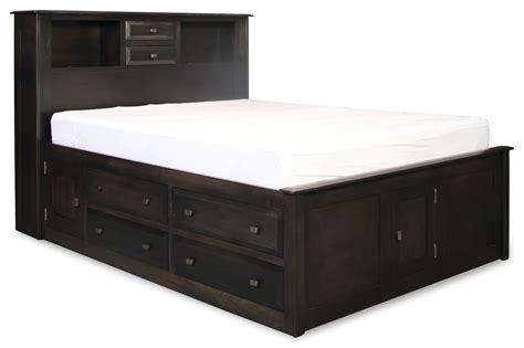 Simplicity Ii Queen Bookcase Storage Bed Levin Furniture