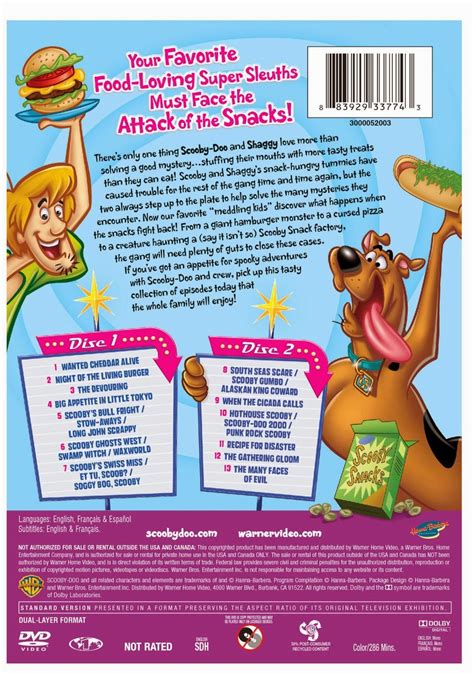 Dvd Review Scooby Doo 13 Spooky Tales For The Love Of Snack