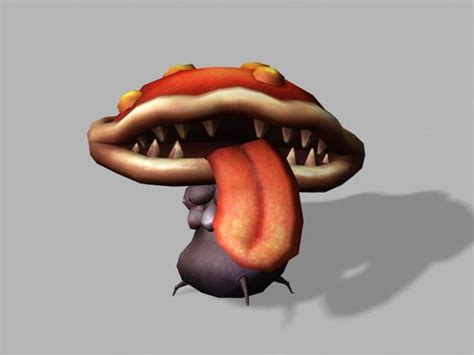Cartoon Mushroom Monster Free 3d Model Max Open3dmodel